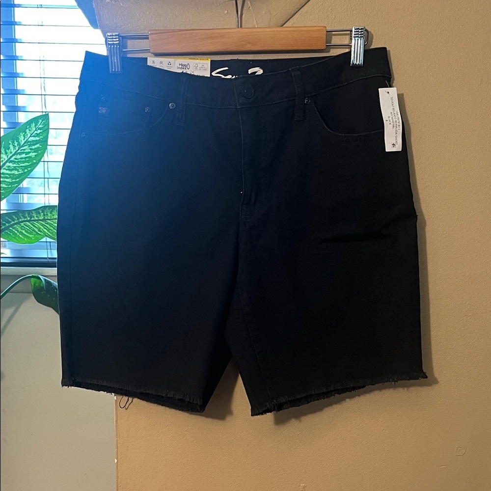 Seven7 Men's Black Jean Shorts